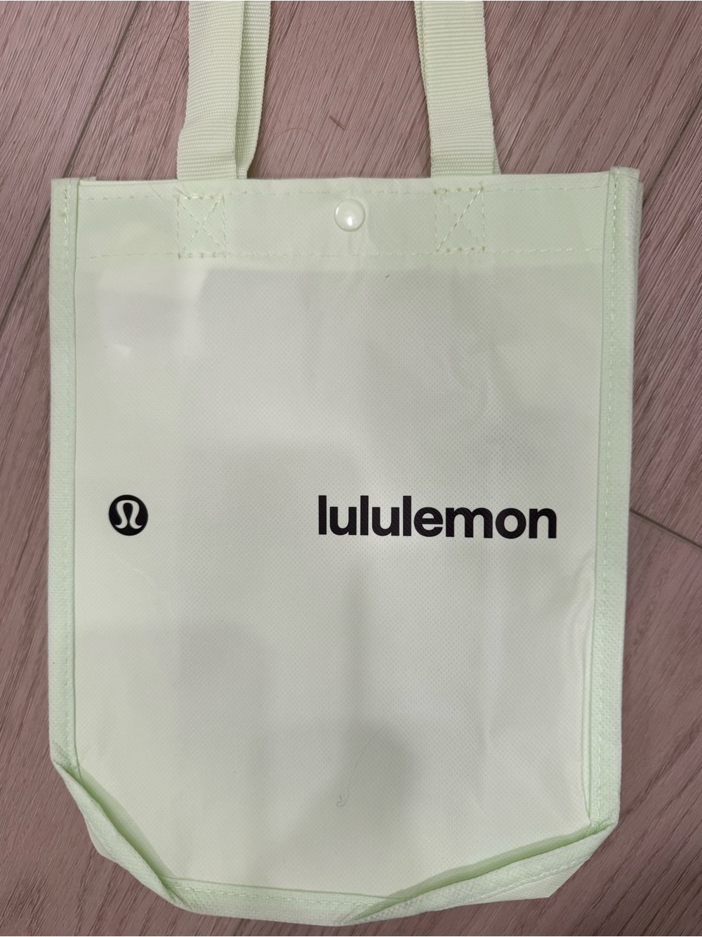 lululemon athletica Pale Green Logo Tote